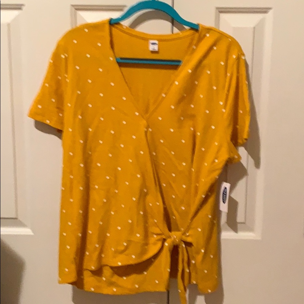 Wrap front shirt